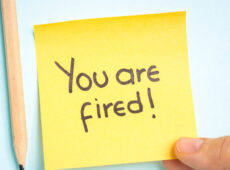 post-it "you are fired!"