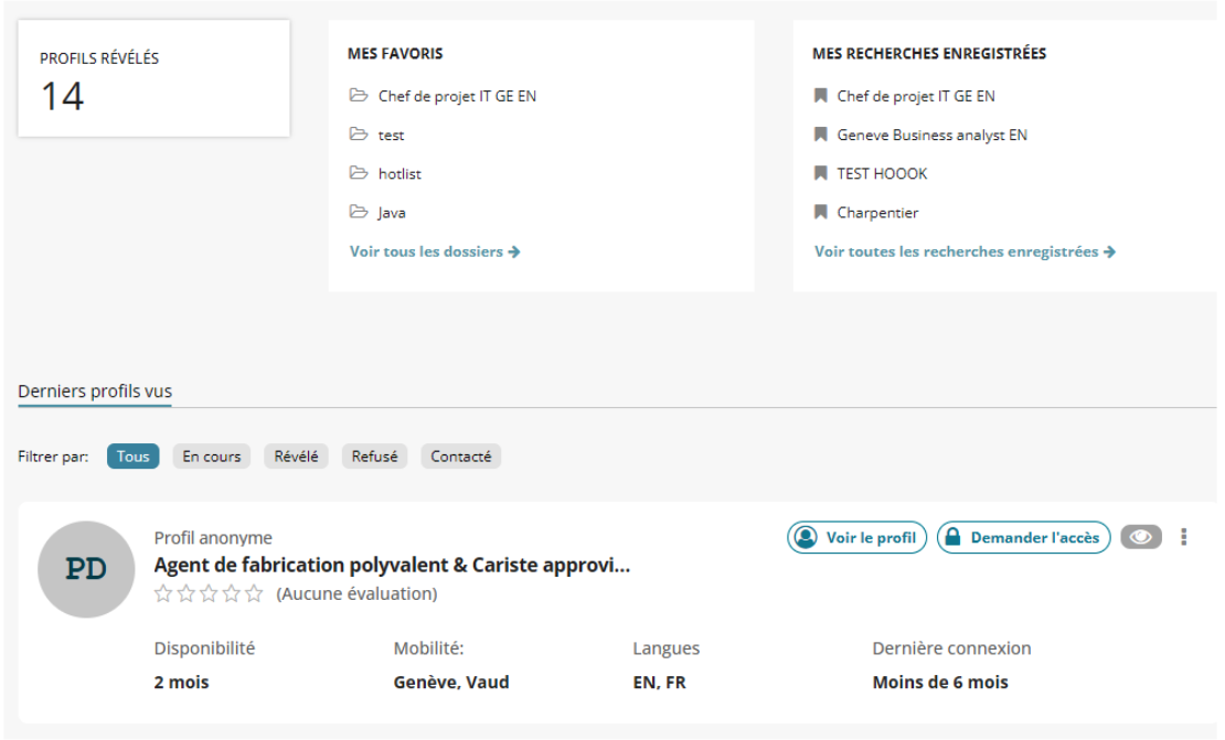 Dashboard Base CV Jobup