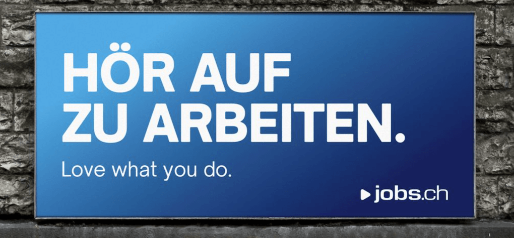 Hör auf zu arbeiten