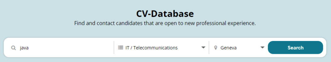 jobup cv database